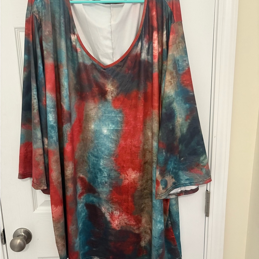 Colorful Tie-Dye Oversized Tunic